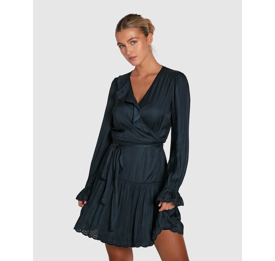 Image 914094_ST03.jpg, Product 914-094 / Price $99.98 - $199.95, belle & bloom Wild Flower Embroidered Wrap Dress from belle & bloom on TSC.ca's Fashion department