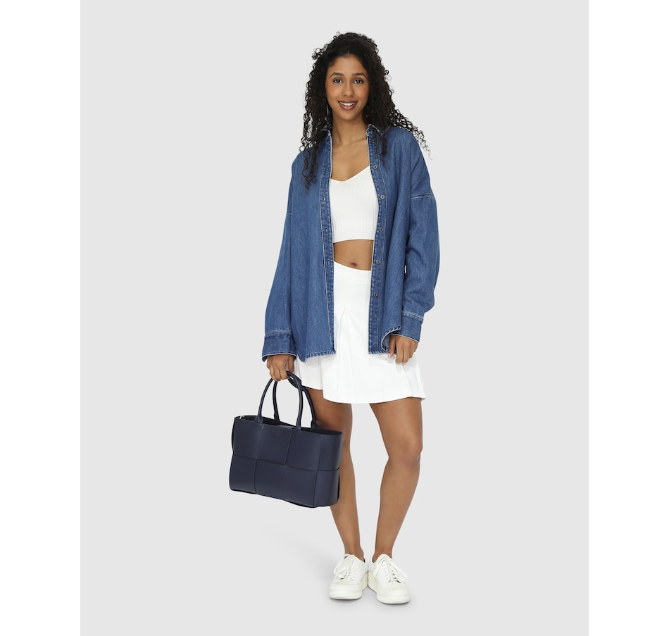 Image 914110_ALTMORE11.jpg, Product 914-110 / Price $59.98 - $104.96, Belle & Bloom Into Him Oversized Denim Shirt from belle & bloom on TSC.ca's Fashion department