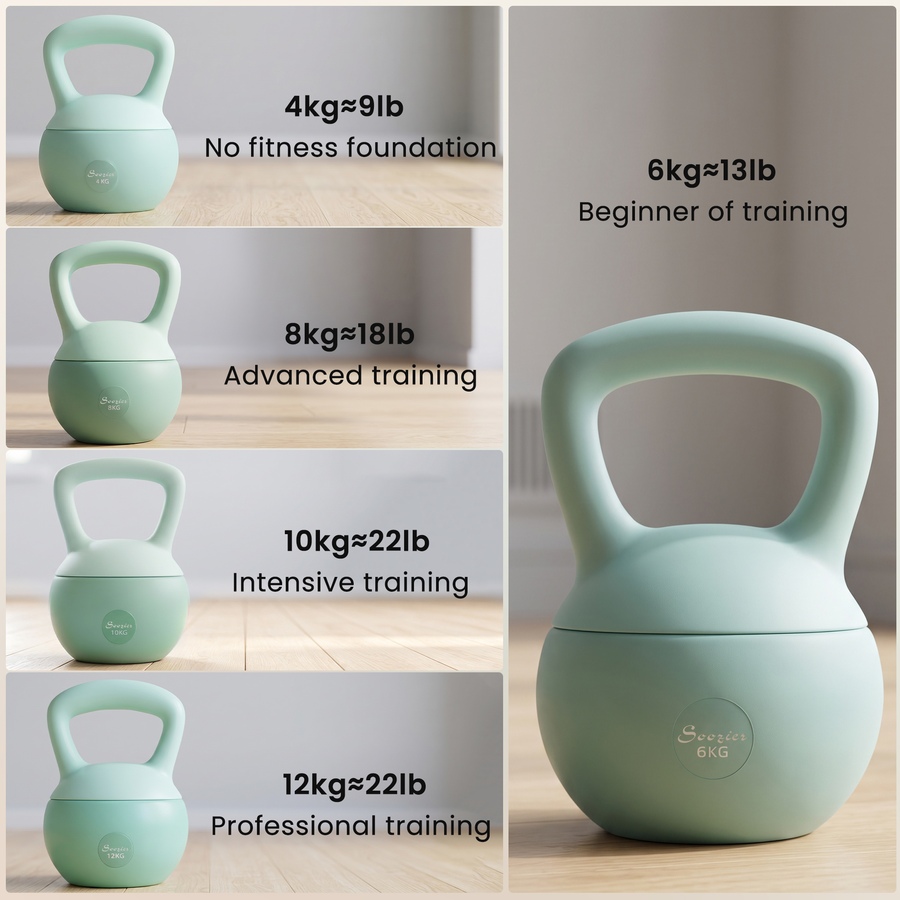 Image 916886_ALTMORE11.jpg, Product 916-886 / Price $41.99, Soozier 13 lb Kettlebell, Weight Strength Training Kettlebell, Green from Soozier on TSC.ca's Health & Fitness department