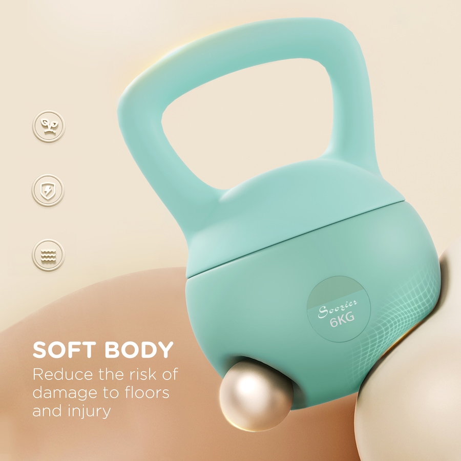 Image 916886_ALTMORE3.jpg, Product 916-886 / Price $38.99, Soozier 13 lb Kettlebell, Weight Strength Training Kettlebell, Green from Soozier on TSC.ca's Health & Fitness department