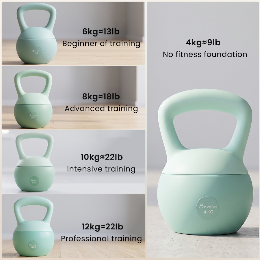 Image 916887_ALTMORE11.jpg, Product 916-887 / Price $30.99, Soozier 9 lb Kettlebell, Weight Strength Training Kettlebell, Green from Soozier on TSC.ca's Health & Fitness department