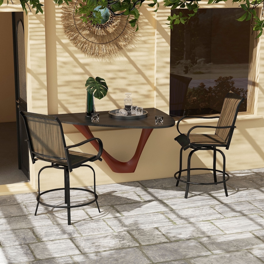 Image 916889_ALTMORE1.jpg, Product 916-889 / Price $205.99, Outsunny Outdoor Bar Stools Set of 2 w/ Armrests, Bar Height Chairs, Tan from Outsunny on TSC.ca's Home & Garden department