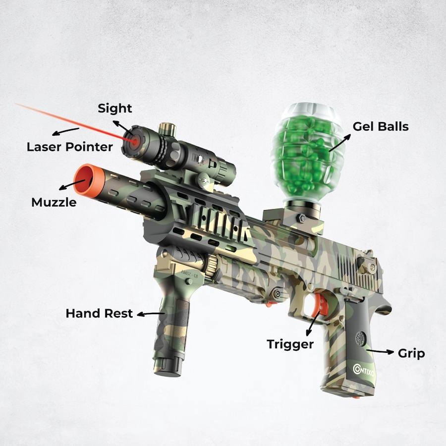 Image 916890_ALTMORE1.jpg, Product 916-890 / Price $55.99, Contixo GB1 Automatic Gel Ball Blaster – Electric Gel Bead Blaster with 30,000 Gel Balls, Rechargeable Battery & Safety Goggles from Contixo on TSC.ca's Toys & Hobbies department