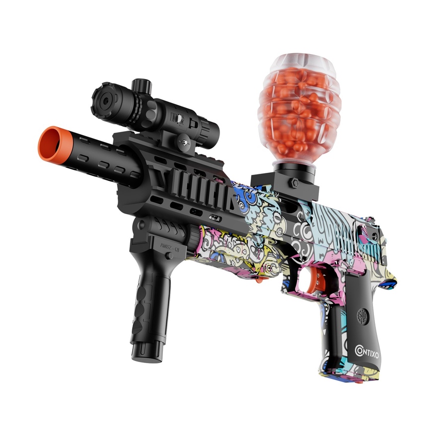 Image 916891.jpg, Product 916-891 / Price $55.99, Contixo GB1 Automatic Gel Ball Blaster – Electric Gel Bead Blaster with 30,000 Gel Balls, Rechargeable Battery & Safety Goggles from Contixo on TSC.ca's Toys & Hobbies department
