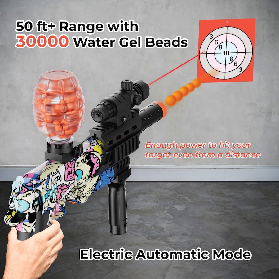 Image 916891_ALTMORE5.jpg, Product 916-891 / Price $55.99, Contixo GB1 Automatic Gel Ball Blaster – Electric Gel Bead Blaster with 30,000 Gel Balls, Rechargeable Battery & Safety Goggles from Contixo on TSC.ca's Toys & Hobbies department
