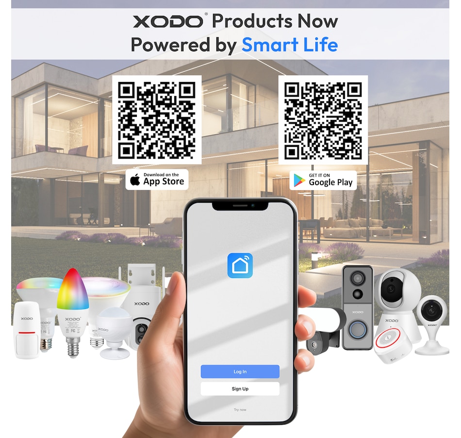 Image 916894_ALTMORE5.jpg, Product 916-894 / Price $109.99, XODO Smart RGB LED String Lights – 70ft with 200 Color-Changing LEDs, App & Voice Control from XODO on TSC.ca's Home & Garden department