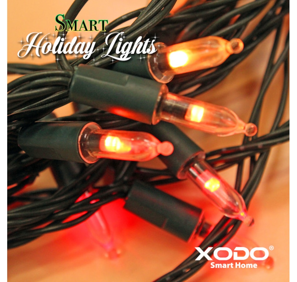 Image 916895_ALTMORE3.jpg, Product 916-895 / Price $69.99, XODO Smart RGB LED String Lights – 35ft with 100 Color-Changing LEDs, App & Voice Control from XODO on TSC.ca's Home & Garden department