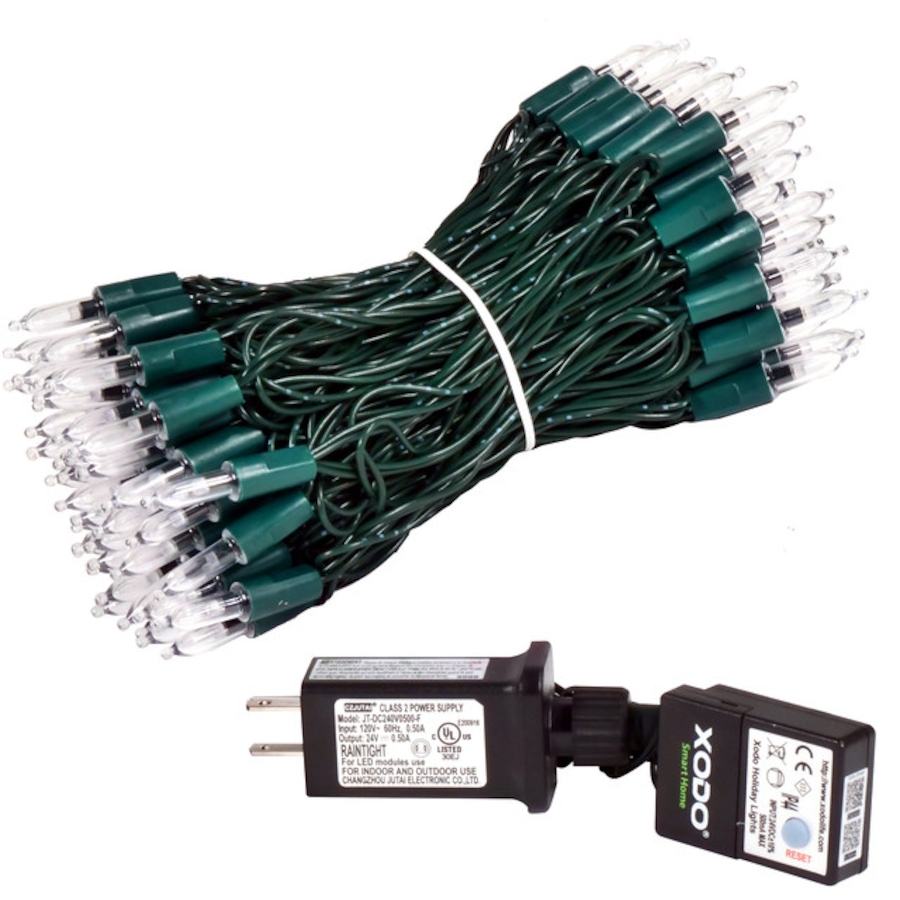 Image 916895_ALTMORE4.jpg, Product 916-895 / Price $69.99, XODO Smart RGB LED String Lights – 35ft with 100 Color-Changing LEDs, App & Voice Control from XODO on TSC.ca's Home & Garden department