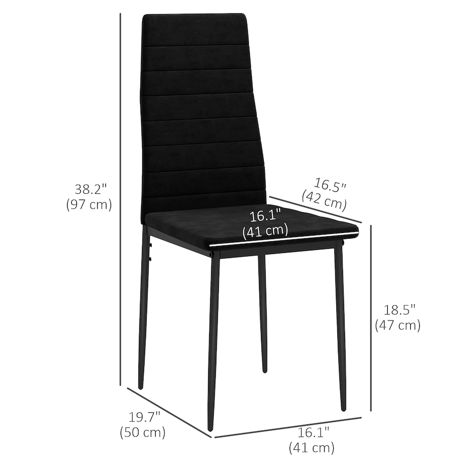 Image 916899_ALTMORE11.jpg, Product 916-899 / Price $129.99 - $144.19, HOMCOM Dining Chairs, Set of 4, Upholstered Accent Chairs from HOMCOM on TSC.ca's Home & Garden department