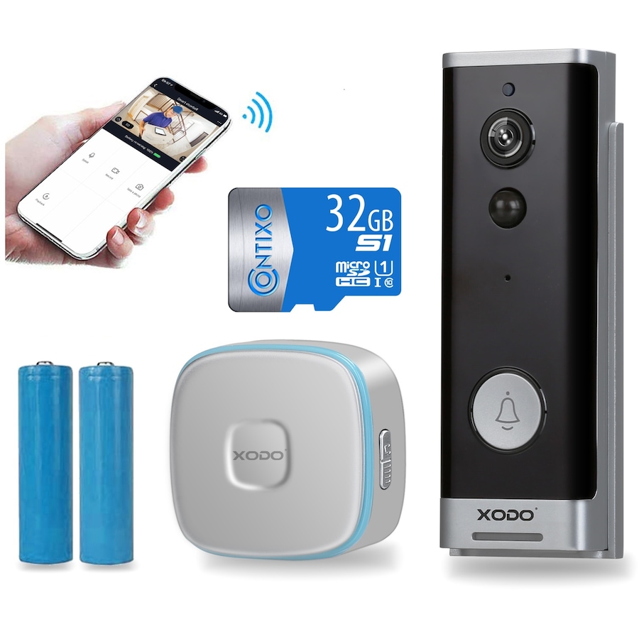 Image 916900.jpg, Product 916-900 / Price $109.99, XODO VD1 Smart Video Doorbell Camera with 1080P HD Video, Two-Way Audio, Night Vision & Wireless Chime from XODO on TSC.ca's Electronics department