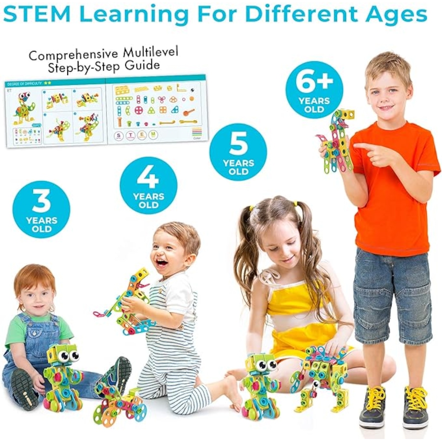 Image 916902_ALTMORE4.jpg, Product 916-902 / Price $41.99, Contixo ST3 Mega Mechanic 3D Building Block Set – 223-Piece STEM Construction Toy for Kids from Contixo on TSC.ca's Toys & Hobbies department