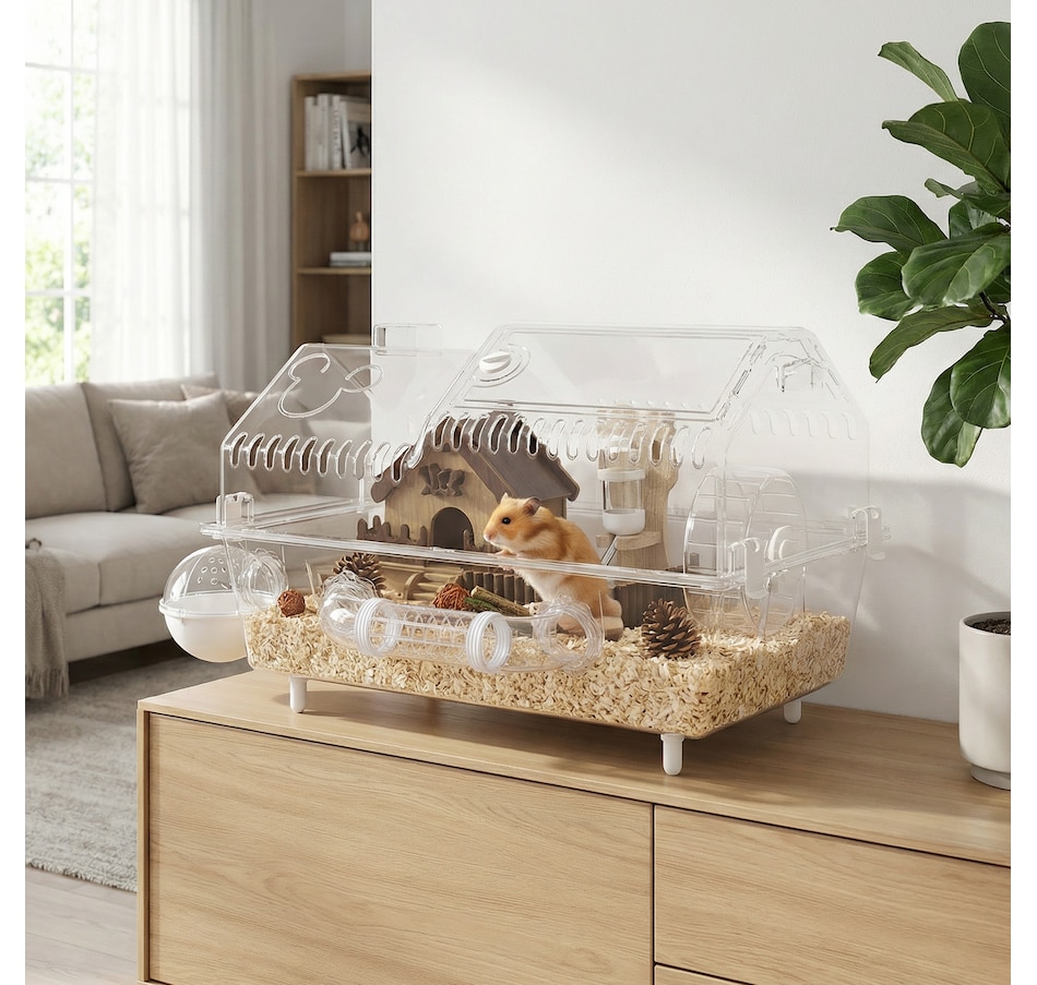 Image 916962_ALTMORE1.jpg, Product 916-962 / Price $99.99, PawHut Hamster Cage Full Transparent Viewing for Dwarf Hamster from PawHut on TSC.ca's Home & Garden department