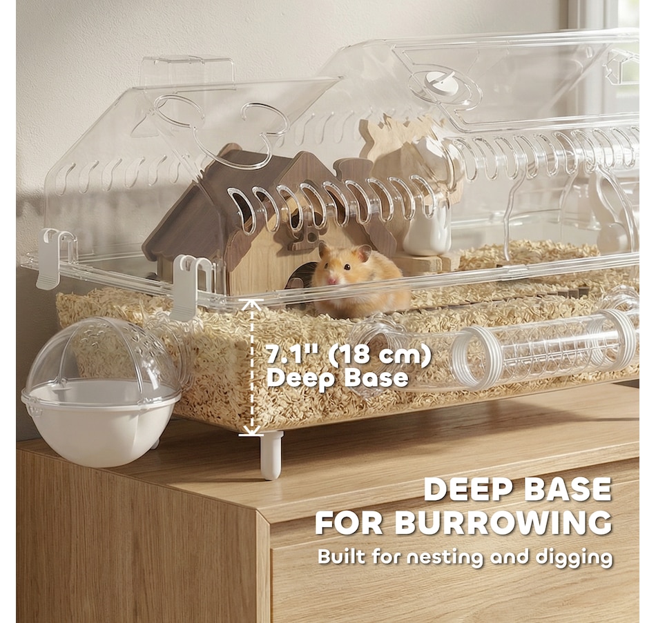 Image 916962_ALTMORE4.jpg, Product 916-962 / Price $99.99, PawHut Hamster Cage Full Transparent Viewing for Dwarf Hamster from PawHut on TSC.ca's Home & Garden department