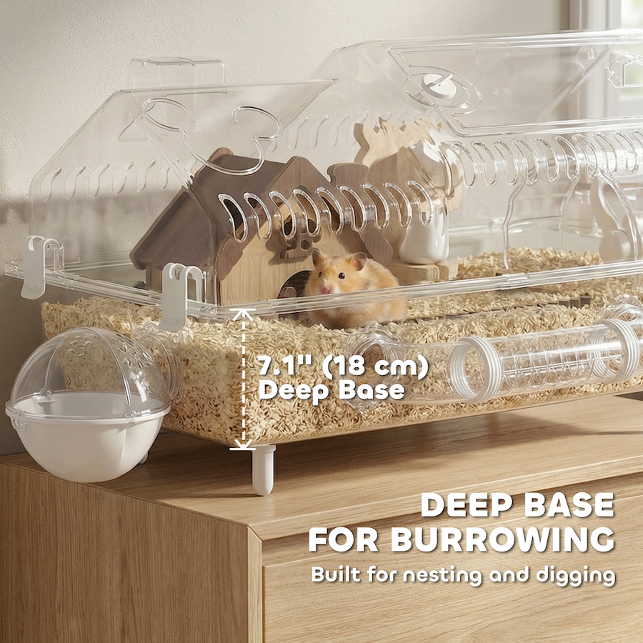 Image 916962_ALTMORE4.jpg, Product 916-962 / Price $79.99, PawHut Hamster Cage Full Transparent Viewing for Dwarf Hamster from PawHut on TSC.ca's Home & Garden department