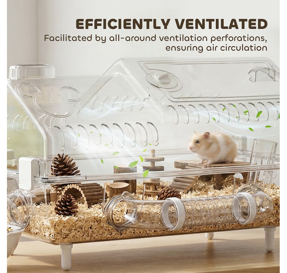 Image 916962_ALTMORE6.jpg, Product 916-962 / Price $99.99, PawHut Hamster Cage Full Transparent Viewing for Dwarf Hamster from PawHut on TSC.ca's Home & Garden department