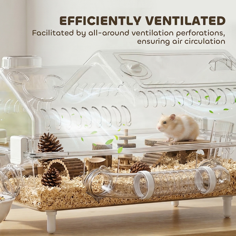 Image 916962_ALTMORE6.jpg, Product 916-962 / Price $79.99, PawHut Hamster Cage Full Transparent Viewing for Dwarf Hamster from PawHut on TSC.ca's Home & Garden department