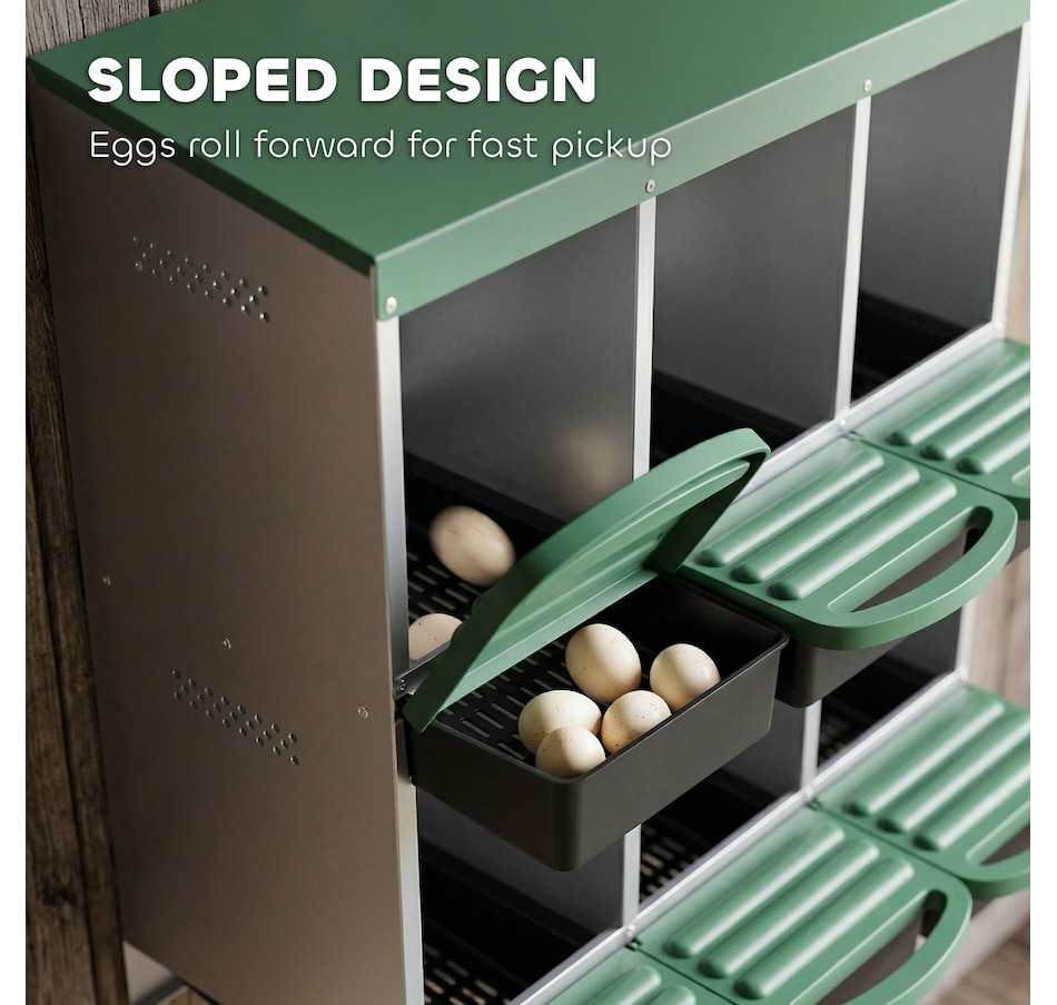Image 916969_ALTMORE3.jpg, Product 916-969 / Price $119.99, PawHut Chicken Nesting Boxes, 6 Compartment Metal Nesting Boxes for Chicken from PawHut on TSC.ca's Home & Garden department