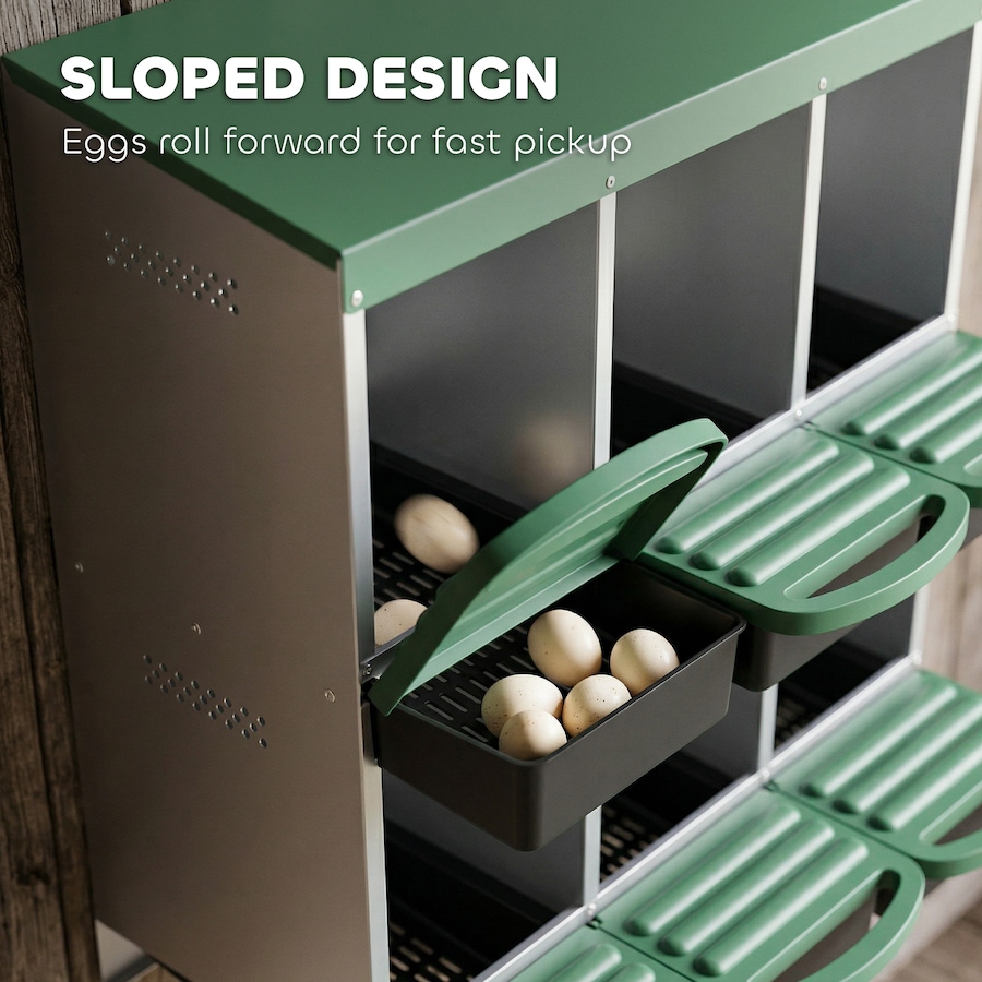 Image 916969_ALTMORE3.jpg, Product 916-969 / Price $134.99, PawHut Chicken Nesting Boxes, 6 Compartment Metal Nesting Boxes for Chicken from PawHut on TSC.ca's Home & Garden department