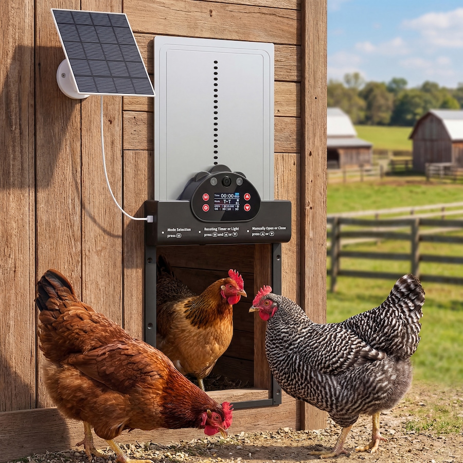 Image 916971_ALTMORE1.jpg, Product 916-971 / Price $129.99, PawHut 2K HD AI Camera Automatic Chicken Coop Door with APP Control from PawHut on TSC.ca's Home & Garden department