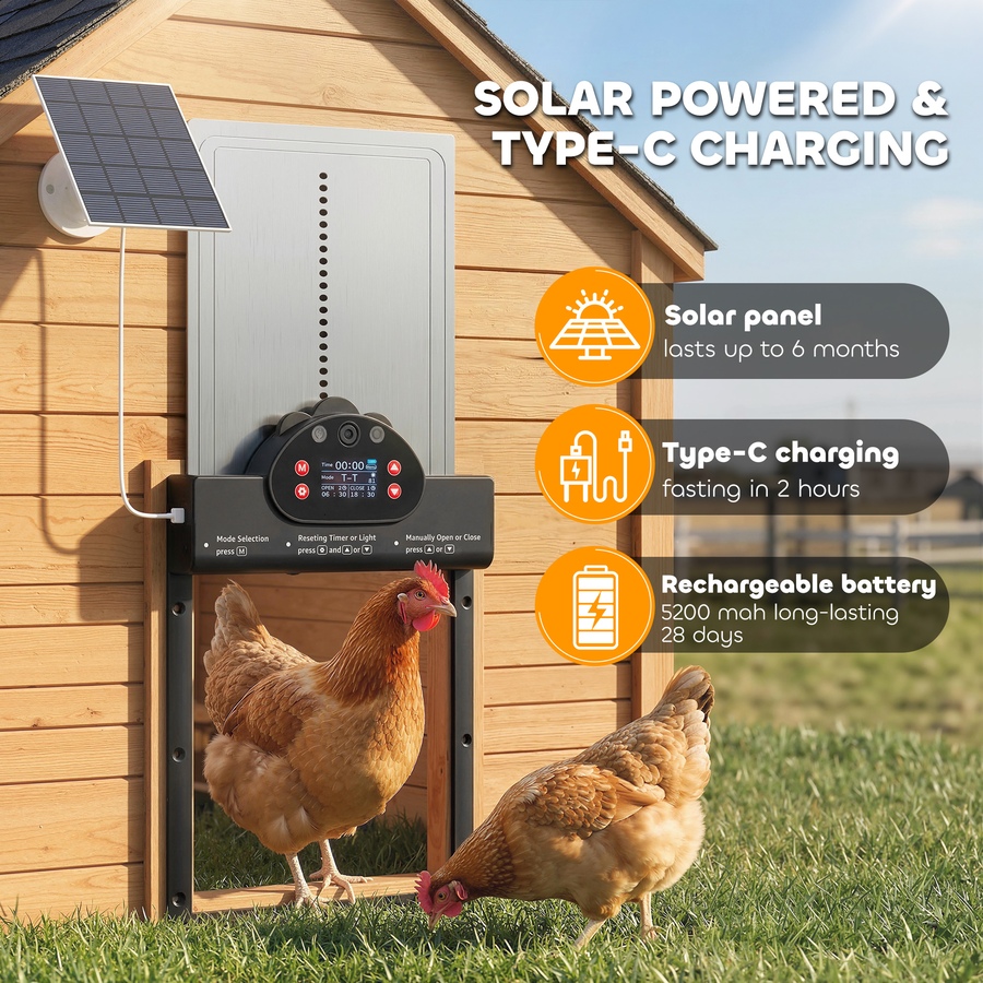 Image 916971_ALTMORE7.jpg, Product 916-971 / Price $129.99, PawHut 2K HD AI Camera Automatic Chicken Coop Door with APP Control from PawHut on TSC.ca's Home & Garden department