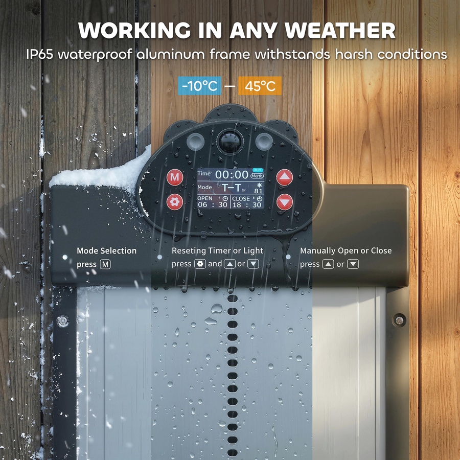 Image 916971_ALTMORE8.jpg, Product 916-971 / Price $129.99, PawHut 2K HD AI Camera Automatic Chicken Coop Door with APP Control from PawHut on TSC.ca's Home & Garden department