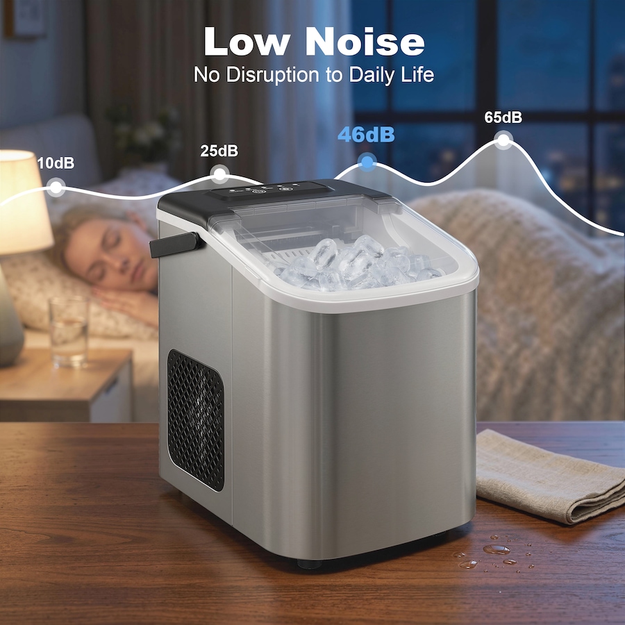 Image 916981_ALTMORE6.jpg, Product 916-981 / Price $129.99, HOMCOM Portable Ice Maker Countertop 9 Ice Cubes Ready in 7 Mins 26lbs/24H from HOMCOM on TSC.ca's Kitchen department