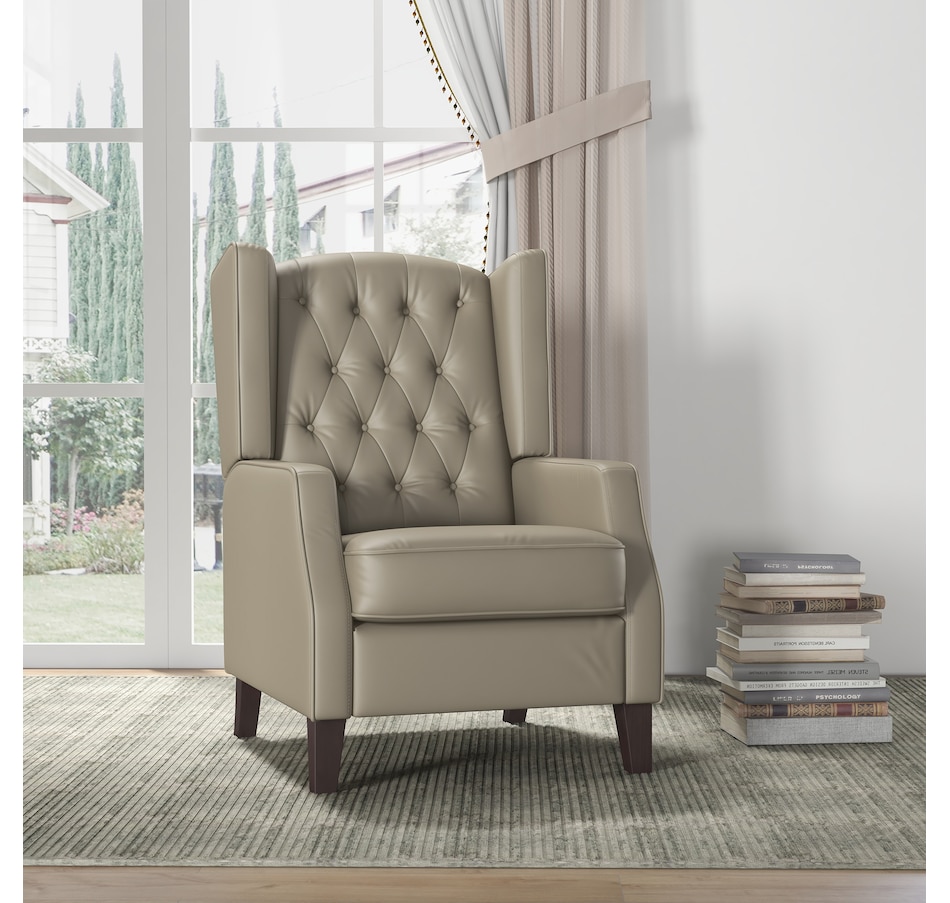 Image 917200_ALTMORE1.jpg, Product 917-200 / Price $229.99 - $265.99, HOMCOM Button Tufted Accent Chair, Faux Leather Armchair from HOMCOM on TSC.ca's Home & Garden department
