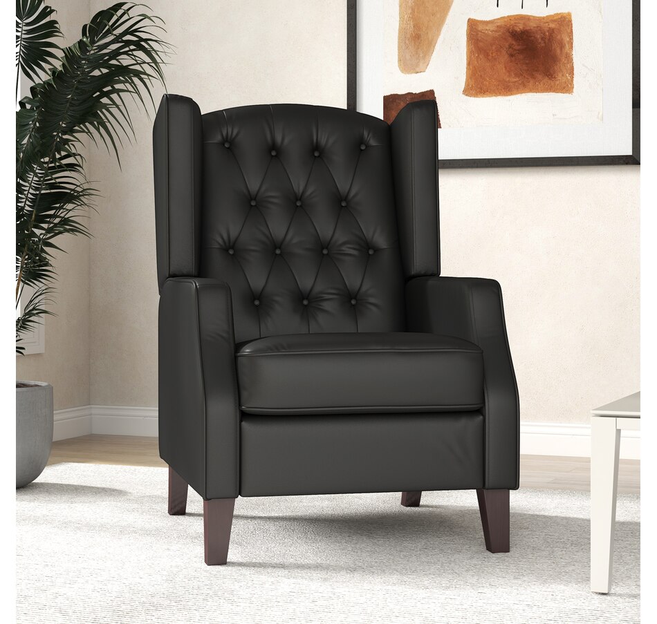 Image 917200_ALTMORE18.jpg, Product 917-200 / Price $229.99 - $265.99, HOMCOM Button Tufted Accent Chair, Faux Leather Armchair from HOMCOM on TSC.ca's Home & Garden department