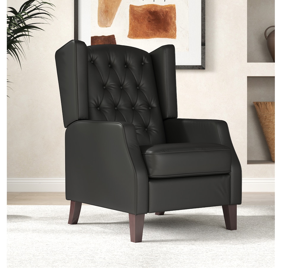 Image 917200_ALTMORE24.jpg, Product 917-200 / Price $229.99 - $265.99, HOMCOM Button Tufted Accent Chair, Faux Leather Armchair from HOMCOM on TSC.ca's Home & Garden department