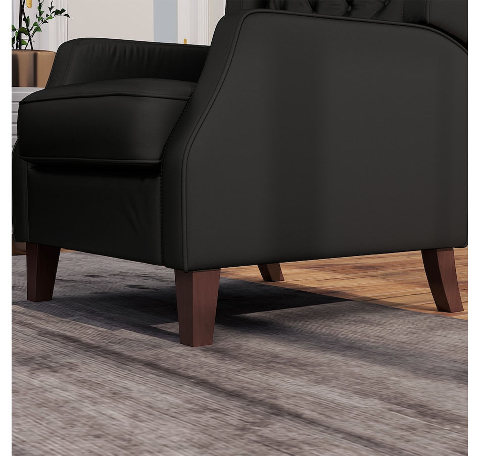 Image 917200_ALTMORE25.jpg, Product 917-200 / Price $229.99 - $265.99, HOMCOM Button Tufted Accent Chair, Faux Leather Armchair from HOMCOM on TSC.ca's Home & Garden department