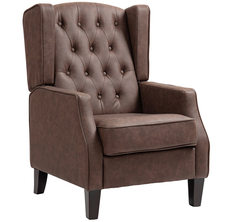 Image 917200_ST02.jpg, Product 917-200 / Price $229.99 - $265.99, HOMCOM Button Tufted Accent Chair, Faux Leather Armchair from HOMCOM on TSC.ca's Home & Garden department