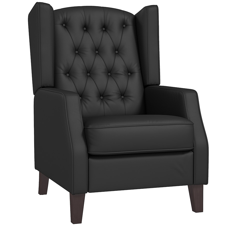 Image 917200_ST03.jpg, Product 917-200 / Price $229.99 - $265.99, HOMCOM Button Tufted Accent Chair, Faux Leather Armchair from HOMCOM on TSC.ca's Home & Garden department
