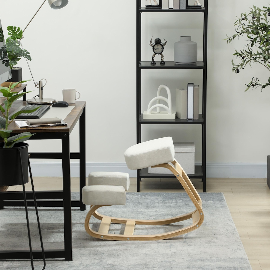 Image 917212_ALTMORE15.jpg, Product 917-212 / Price $53.99 - $59.99, HOMCOM Ergonomic Kneeling Chair, Wood Kneel Stool from HOMCOM on TSC.ca's Home & Garden department
