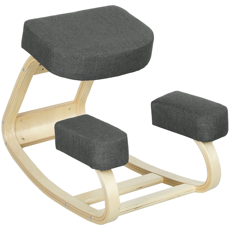 Image 917212_ST01.jpg, Product 917-212 / Price $53.99 - $59.99, HOMCOM Ergonomic Kneeling Chair, Wood Kneel Stool from HOMCOM on TSC.ca's Home & Garden department