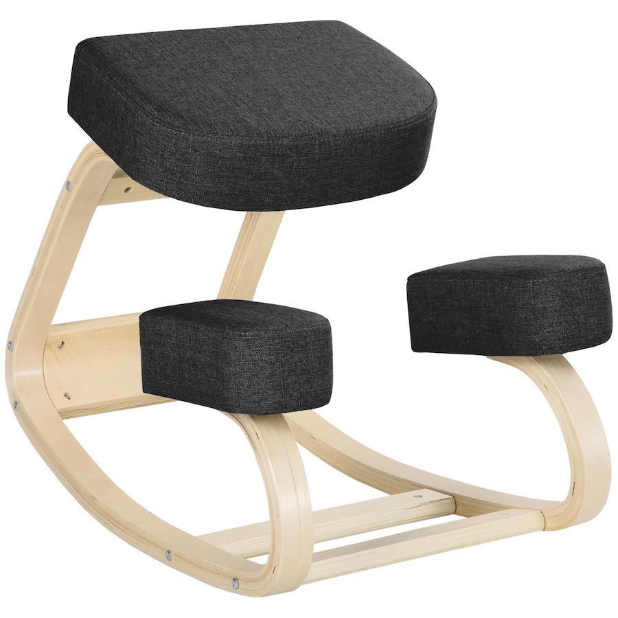 Image 917212_ST03.jpg, Product 917-212 / Price $53.99 - $59.99, HOMCOM Ergonomic Kneeling Chair, Wood Kneel Stool from HOMCOM on TSC.ca's Home & Garden department