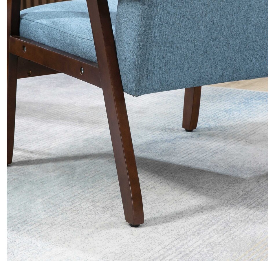 Image 917223_ALTMORE25.jpg, Product 917-223 / Price $149.99 - $152.99, HOMCOM Modern Accent Chair with Cushioned Seat and Rubberwood Arms from HOMCOM on TSC.ca's Home & Garden department