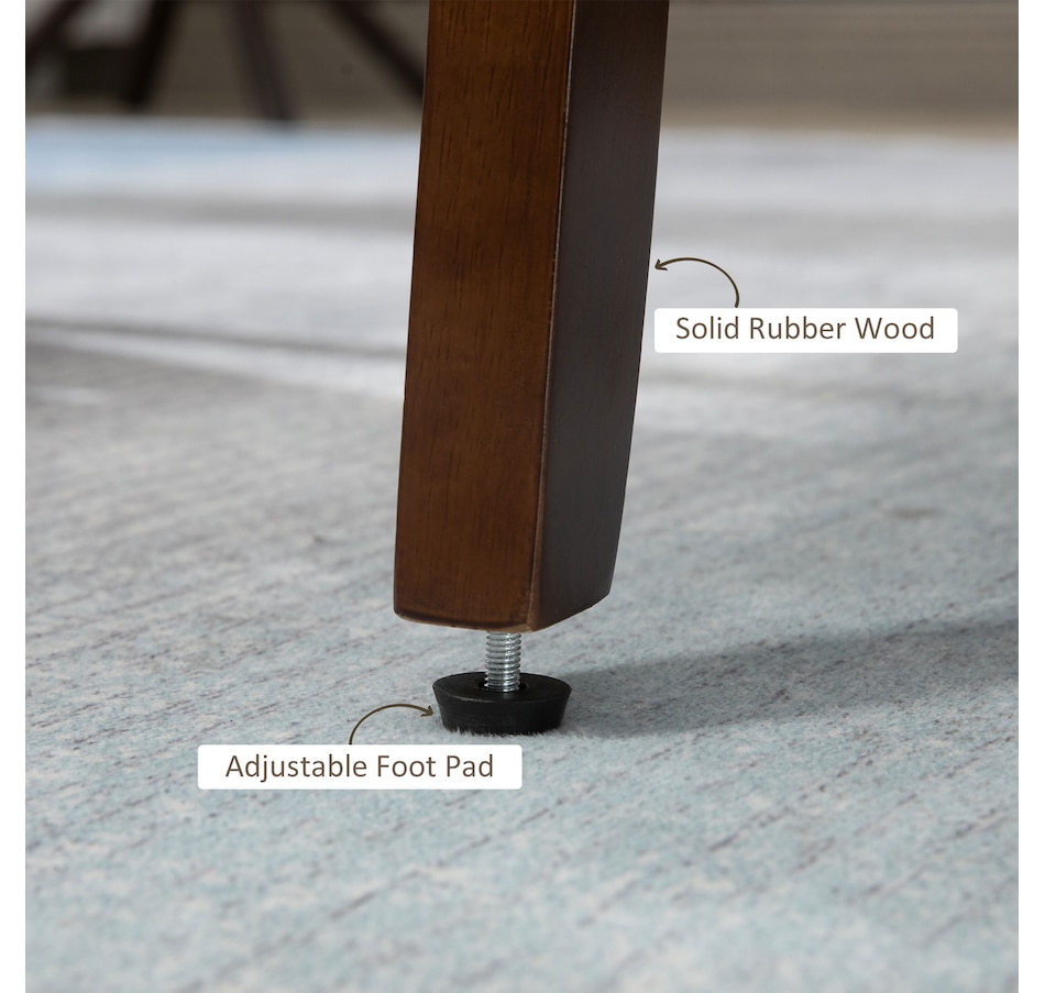 Image 917223_ALTMORE30.jpg, Product 917-223 / Price $149.99 - $152.99, HOMCOM Modern Accent Chair with Cushioned Seat and Rubberwood Arms from HOMCOM on TSC.ca's Home & Garden department
