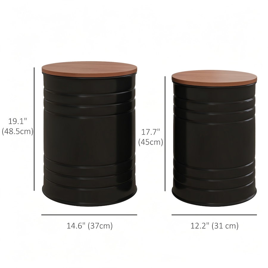 Image 917228_ALTMORE19.jpg, Product 917-228 / Price $112.99 - $119.99, HOMCOM Nesting Coffee Table Set of 2 with Lids, Hidden Space from HOMCOM on TSC.ca's Home & Garden department