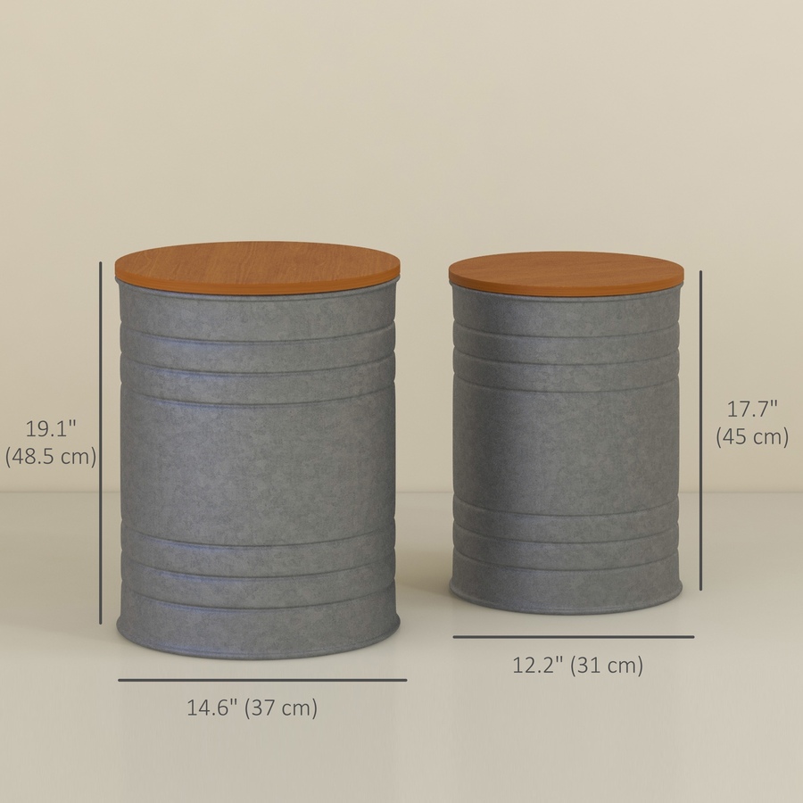 Image 917228_ALTMORE26.jpg, Product 917-228 / Price $112.99 - $119.99, HOMCOM Nesting Coffee Table Set of 2 with Lids, Hidden Space from HOMCOM on TSC.ca's Home & Garden department