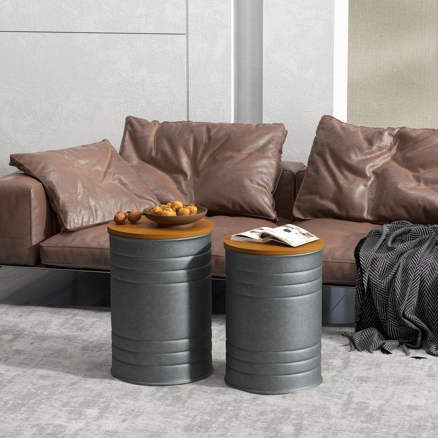Image 917228_ALTMORE32.jpg, Product 917-228 / Price $112.99 - $119.99, HOMCOM Nesting Coffee Table Set of 2 with Lids, Hidden Space from HOMCOM on TSC.ca's Home & Garden department