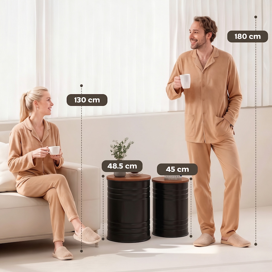 Image 917228_ALTMORE33.jpg, Product 917-228 / Price $86.99 - $107.99, HOMCOM Nesting Coffee Table Set of 2 with Lids, Hidden Space from HOMCOM on TSC.ca's Home & Garden department