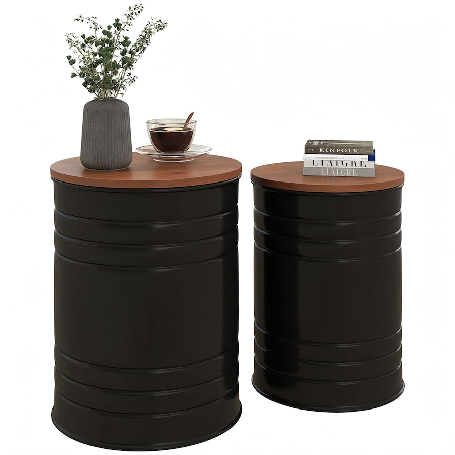 Image 917228_ST02.jpg, Product 917-228 / Price $112.99 - $119.99, HOMCOM Nesting Coffee Table Set of 2 with Lids, Hidden Space from HOMCOM on TSC.ca's Home & Garden department