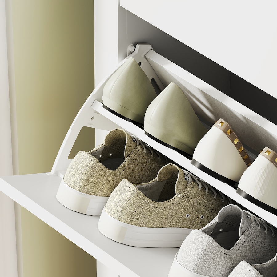 Image 917231_ALTMORE17.jpg, Product 917-231 / Price $124.99 - $174.99, HOMCOM Shoe Cabinet, Narrow Shoe Storage Cabinet, White from HOMCOM on TSC.ca's Home & Garden department