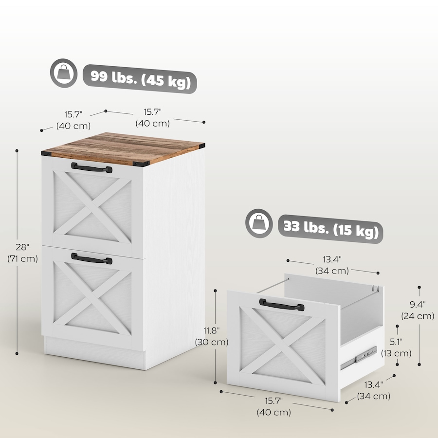 Image 917232_ALTMORE11.jpg, Product 917-232 / Price $112.49 - $120.99, HOMCOM 2 Drawer File Cabinet, Filing Cabinet Fits Letter/A4 Size from HOMCOM on TSC.ca's Home & Garden department