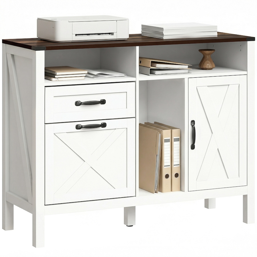Image 917234.jpg, Product 917-234 / Price $154.99, HOMCOM Lateral File Cabinet for Letter and A4 Size Filing Cabinet, White from HOMCOM on TSC.ca's Home & Garden department
