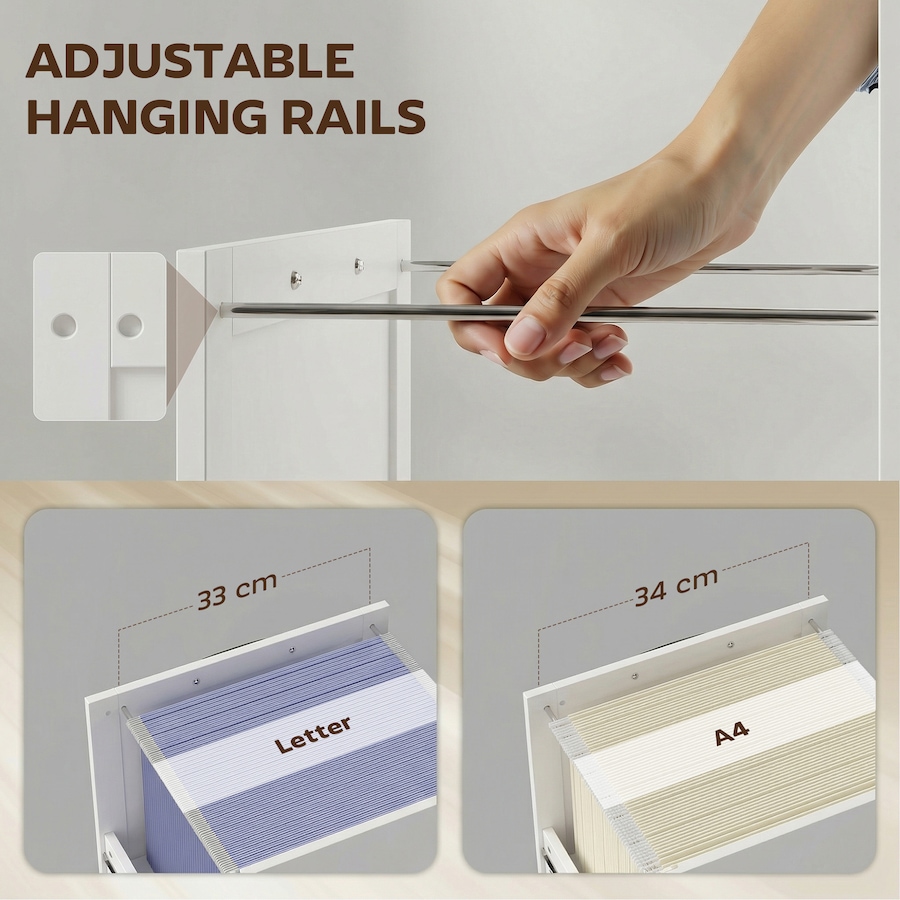Image 917234_ALTMORE4.jpg, Product 917-234 / Price $154.99, HOMCOM Lateral File Cabinet for Letter and A4 Size Filing Cabinet, White from HOMCOM on TSC.ca's Home & Garden department