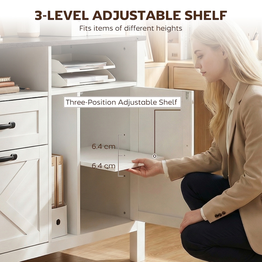 Image 917234_ALTMORE5.jpg, Product 917-234 / Price $154.99, HOMCOM Lateral File Cabinet for Letter and A4 Size Filing Cabinet, White from HOMCOM on TSC.ca's Home & Garden department