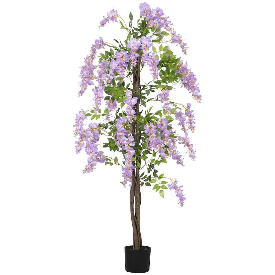 Image 917243.jpg, Product 917-243 / Price $101.84, HOMCOM 5.9FT Artificial Wisteria Tree with Natural Wood Purple from HOMCOM on TSC.ca's Home & Garden department
