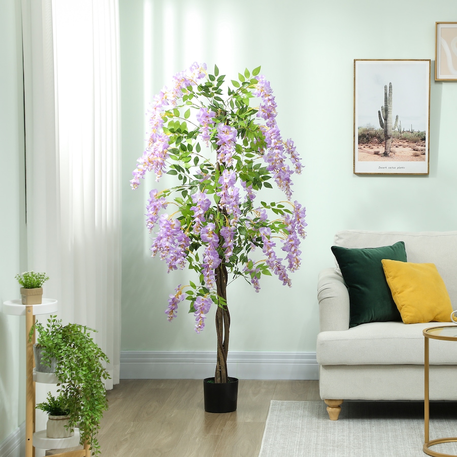 Image 917243_ALTMORE1.jpg, Product 917-243 / Price $101.84, HOMCOM 5.9FT Artificial Wisteria Tree with Natural Wood Purple from HOMCOM on TSC.ca's Home & Garden department