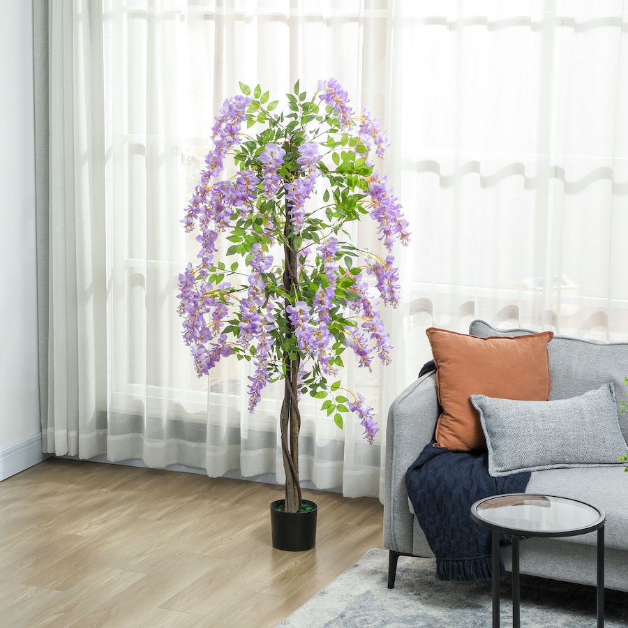 Image 917243_ALTMORE6.jpg, Product 917-243 / Price $101.84, HOMCOM 5.9FT Artificial Wisteria Tree with Natural Wood Purple from HOMCOM on TSC.ca's Home & Garden department